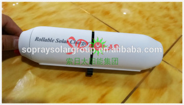 Round Solar Panel Torch With Led Lights and SOS Lights