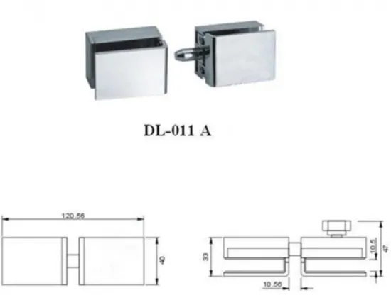 Stainless steel door lock for shower door