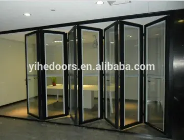 Luxurious appearance aluminum folding doors