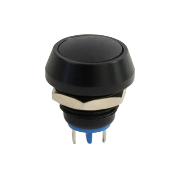 12mm Waterproof Micro Momentary Start Button Switch - Black