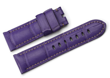 OP-337W Genuine Assolutamente Calf Leather Watch Strap - purple