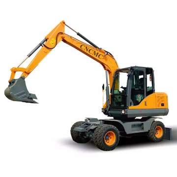 Sinomach CNCMC 6-7 Ton Small Wheel Excavator with 0.25cbm Bucket - Direct Sale