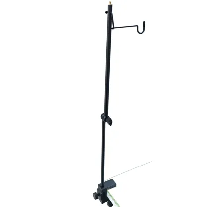 Aluminum Adjustable Folding LED Lamp Holder, Lantern Stand Pole for Camping & Hiking Gear