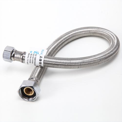 Braided Metal Water Hose Pipe na may Brass Nut