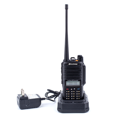 largo rango Ecome ET-300 Ham Radio Dual Band Dual Band IP67 Water Walkie Talkie