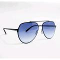 Aviador de lentes azules brillantes marcos para hombre metal