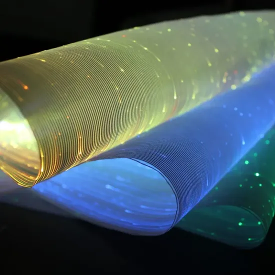 Luxurious RGBW Fiber Optic Fabric for Dresses and Decor