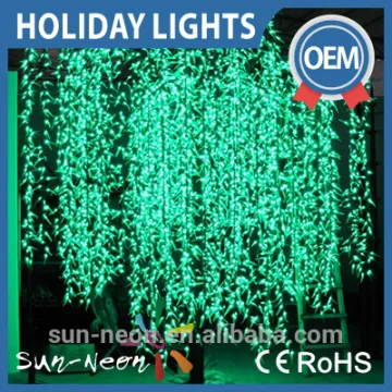 2016 New decoration artificial led lighted willow tree