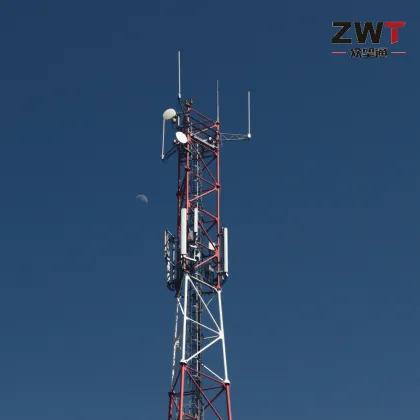 Three Pipe Steel Tower for Communication Networks