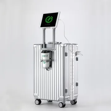 Aluminum Frame Travel Suitcase with Mute Wheels, Password Lock, USB Charging, and Large Capacity