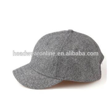 High quality cheap short brim blank custom flannel 6 panel baseball hats wholesale