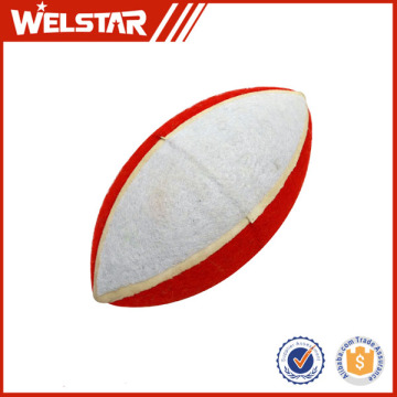 Promotional Cheap High Quality Multi Color Ruggby Shape Pet Dog Toy Ball