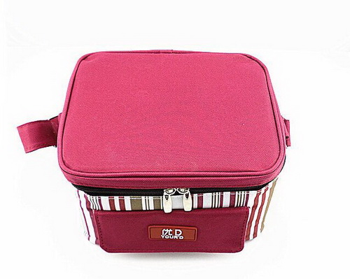 Personalized Quality 600D Polyester Striped Cooler Bags