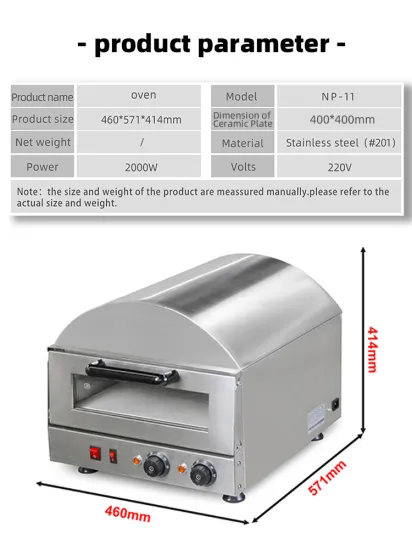 NP-11 Single Layer Pizza Oven With Stainless Steel 201