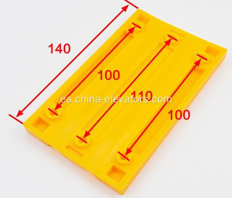 L = 140 mm de inserto de zapato de guía CWT para ascensores Thyssenkrupp