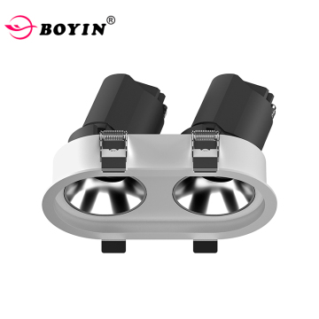 Modern Hotel Dual Head LED Recessed Downlight