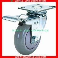 100mm Heavy Duty Brake Swivel Castor