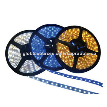 LED Strips with 14.4W Power Consumption, 5,700 to 7,000K Color Temperatures, CE and RoHS Marks