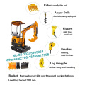 1ton Xiniu Mini Excavator для сада