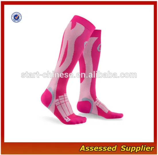 Hot Sale in AMAZON 20-30 mmHg Pink Women Graduated Performance Compression Socks