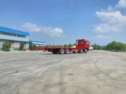 CLW brand flatbed truck for 20ft container carry