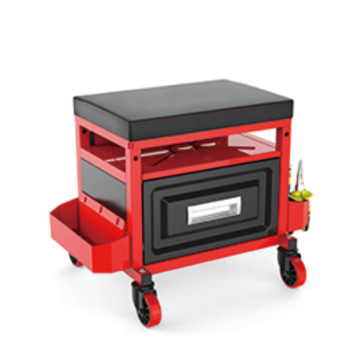 Adjustable Work Stool with Drawer for Car Repair Tools