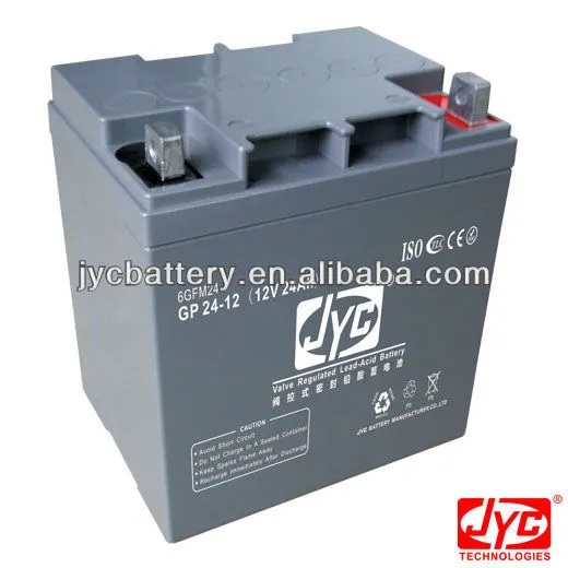 solar pv battery 12V24Ah for solar wind UPS EPS telecom bankup system with lowest price