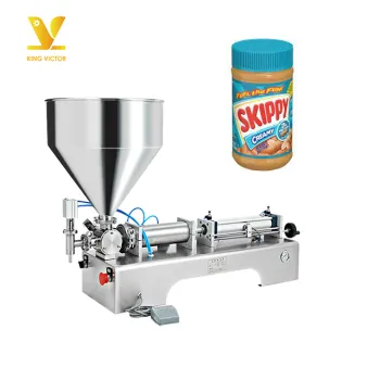 Factory Price Semi-Automatic Viscous Liquid Filling Machine for Peanut Butter and Salad Dressing (10-1000ML)