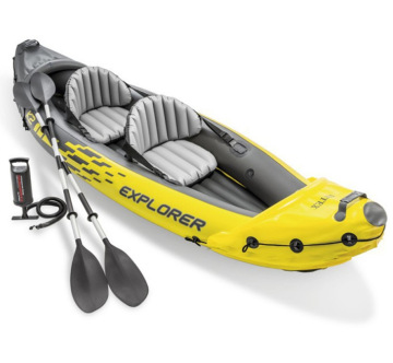 Double Charge Inflatable Rafting Boat for 2 - Ideal for Kayaking and Fishing