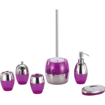 Stainless steel Violet Bathroom Accessory Set