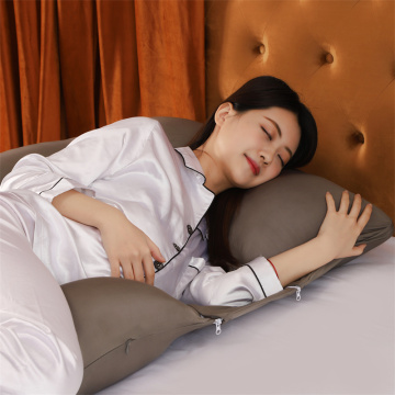 100% Cotton Fabric Microfiber Filling Pregnancy Pillow