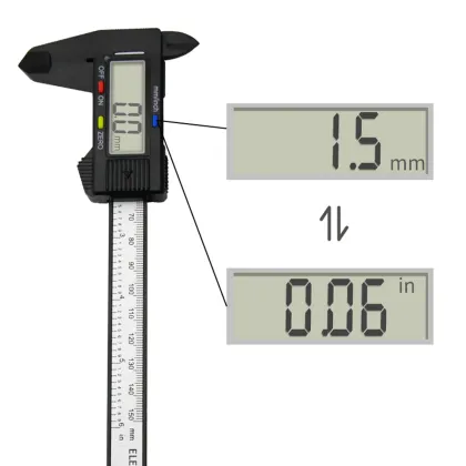 Factory Direct Plastic Digital Vernier Calipers - 150mm Measuring Tool