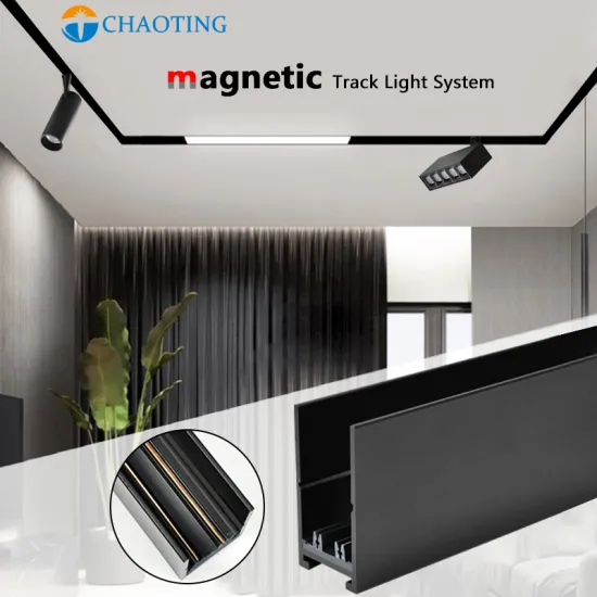 Modern Tracklight Surface Suspend Mounting Indoor Commercial LED Track Lighting System