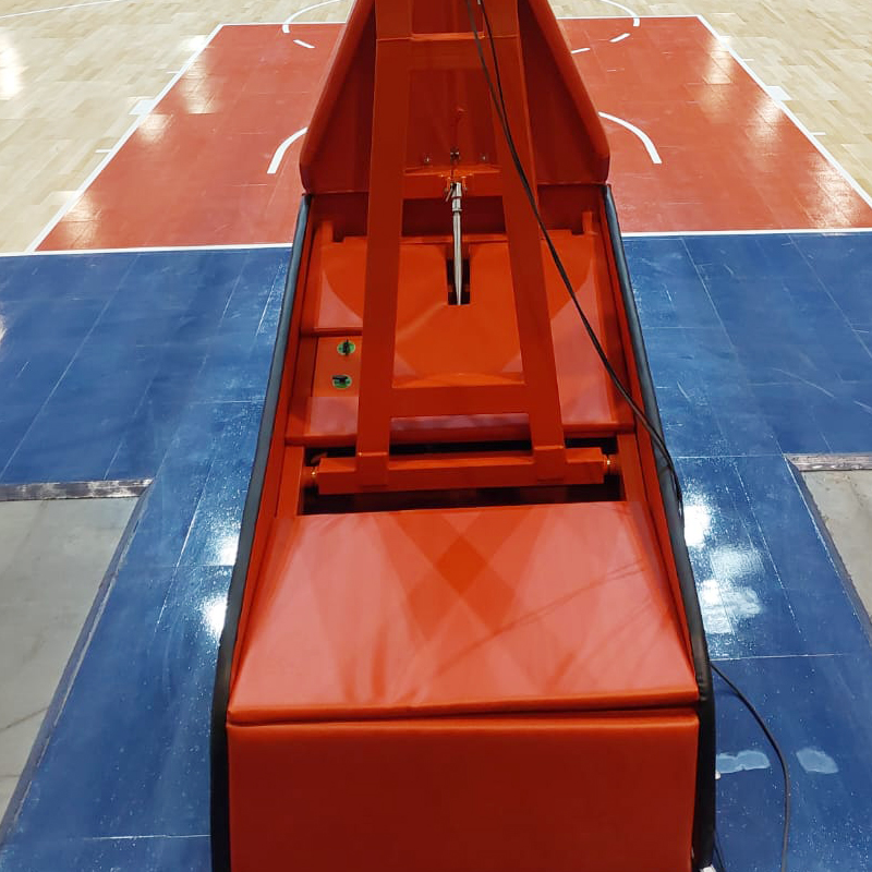 FIBA Basketball Hoop Stand Manual Hydraulic Backstop Manual
