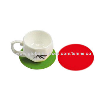Hot sell silicone cup coaster for gifts purposes