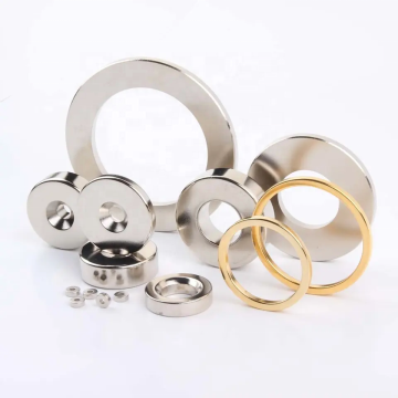 Custom High-Power N45 N52 Radial Diametrically Magnetized Neodymium Ring Magnet