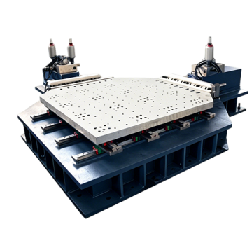 Serie de pruebas de vibración hidráulica biaxial