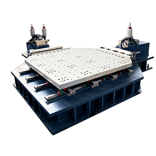 Serie de pruebas de vibración hidráulica biaxial