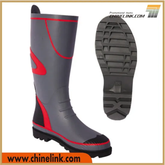 Grey fashion rubber rain woman boot with cheap price