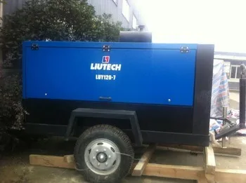 424 Cfm Portable 7 Bar Mining Diesel Compressor