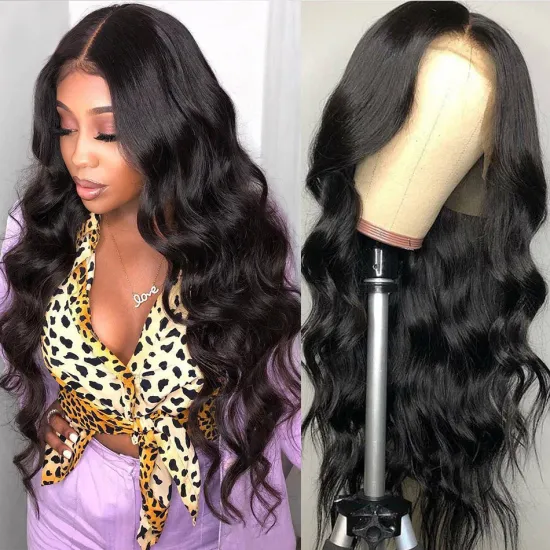 100 Human Hair Lace Front Wig,Remy Virgin Full Lace Wigs Human Hair,Straight Body Weave Human Hair Wigs For Black Women