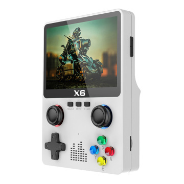 Konsol game portabel x6 terbaru: Layar IPS 3,5 inci, genggam mini dengan 10000 game