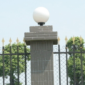 Solar Pillar Gate Lamp for Courtyard Decoration