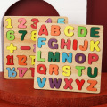 Abjad teka -teki kayu mainan kayu teka -teki yang ditetapkan anak -anak