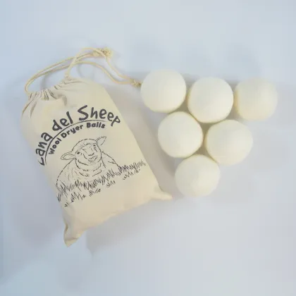Wholesale Premium Organic Tumble Wool Laundry Drying Balls - 7cm Natural Dryer Balls