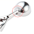 Bakeware Spoon de helado pequeño de acero inoxidable con gatillo