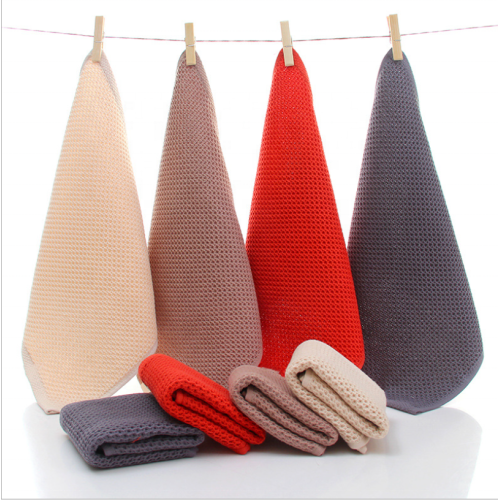 Microfiber Dish Towels Cotton 32*32cm waffle Kitchen Cleaning Dish Towel Cloth Supplier