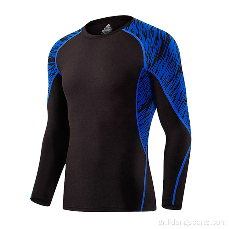 Mens Gym Wear Wear Long Sleeve Αθλητικά ρούχα Χονδρικό