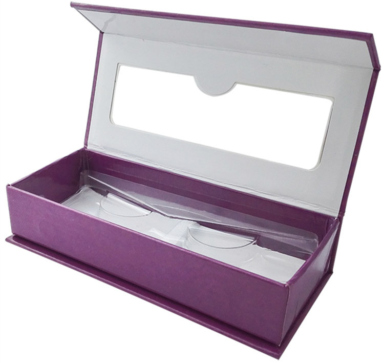 magnetic box with window eyelashes box