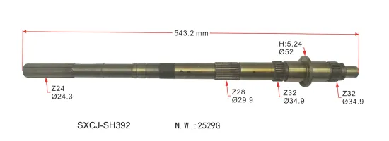 ZF00880 Auto Parts - Shaft for Nissan Transmission